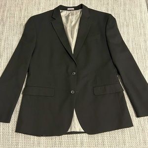 J.Ferrar Black Sport Coat - 44R Slim Fit